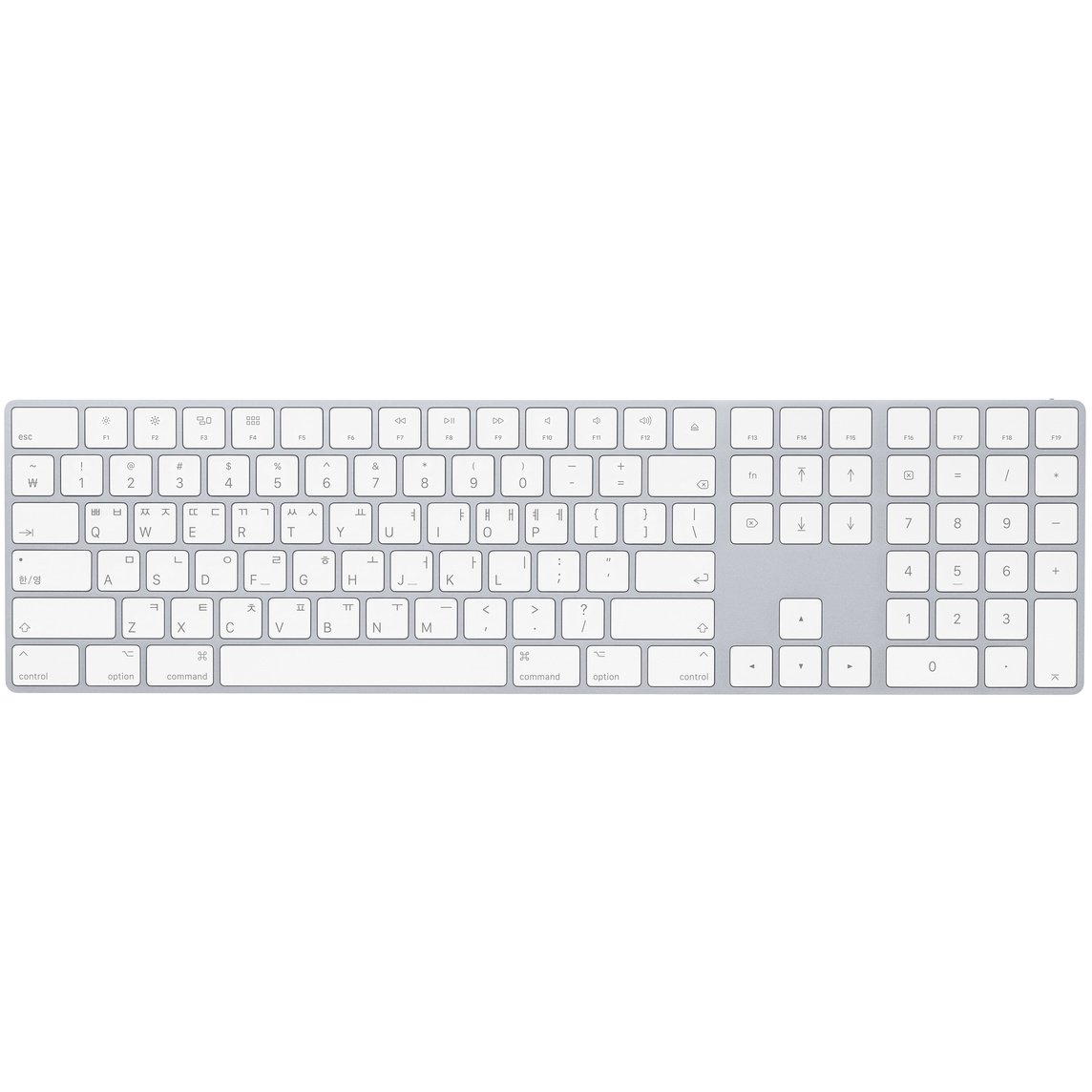 [MXCJ3KH/A] Magic Keyboard with Numeric Keypad - 한국어