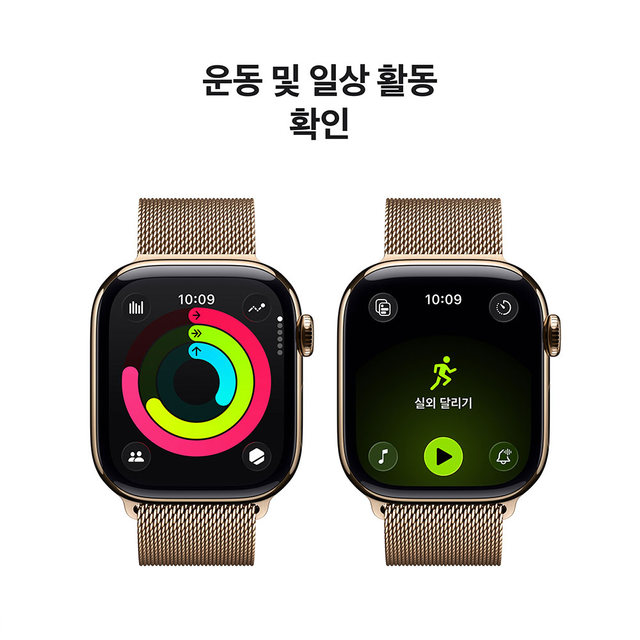 [MF8Y4KH/A] GPS + Cellular / 42mm / 골드 티타늄 / 골드 밀레니즈 루프