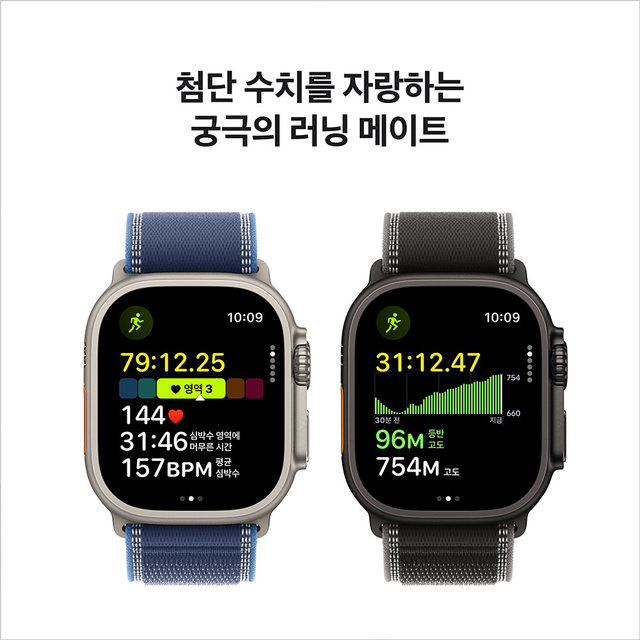 [MF0J4KH/A] GPS + Cellular / 49mm / 블랙 티타늄 / 블랙 오션 밴드